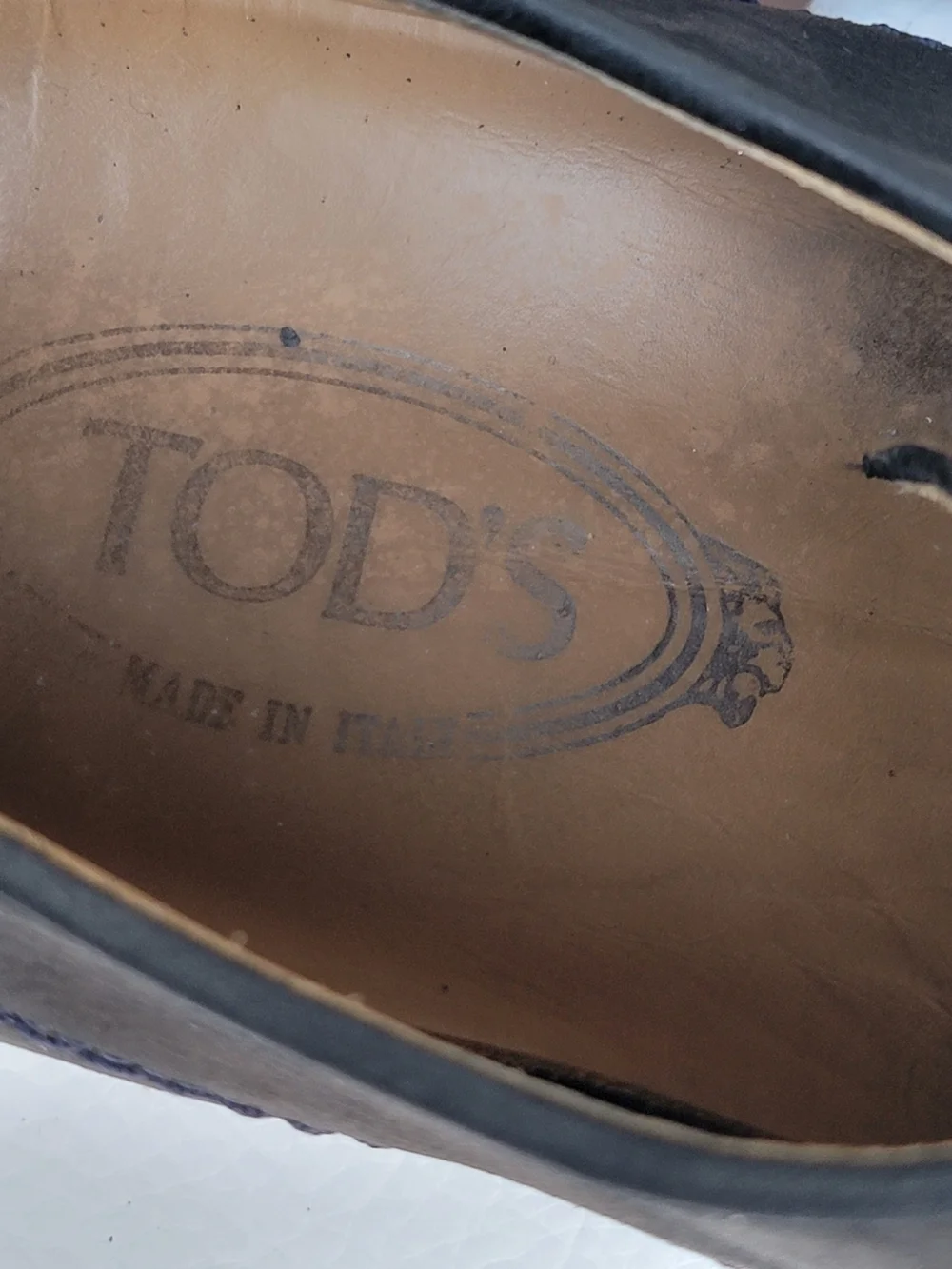 Tod’s Suede Derby Shoes In Blue Men 9.5 casual Lace Up The shoes show signs of n